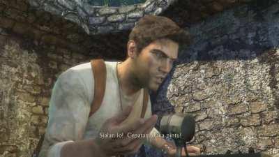 Laughing my ass off playing Uncharted 1