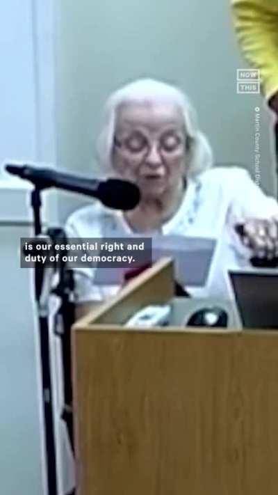 100-year-old widow of a WWII veteran speaks out against book banning