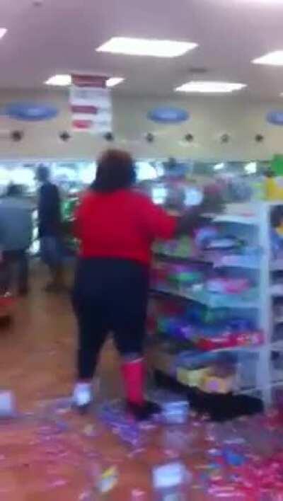 Methany going nuts inside a store