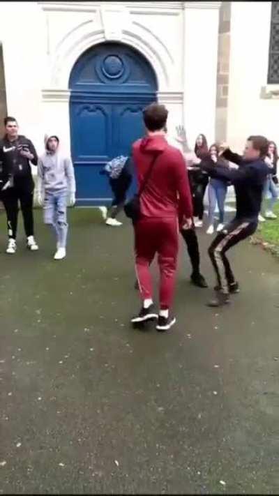 The most civil way to break up a fight