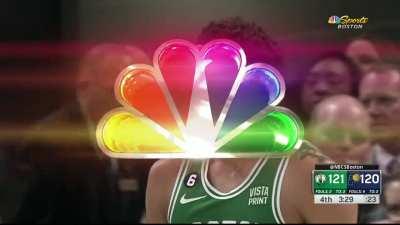 [Highlight] Jayson Tatum and Bennedict Mathurin get called for a jumpball and Tatum refuses to give up the ball to the rookie