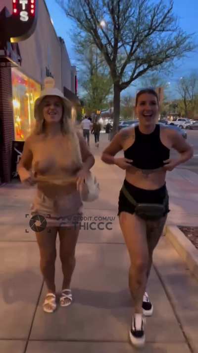 Public tits with my friend