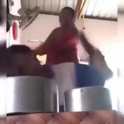 Behind all that headache is a kid who is so done with this song.