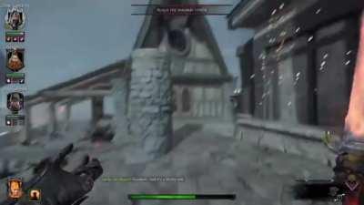 Jumpy boy playing DDR with my friend