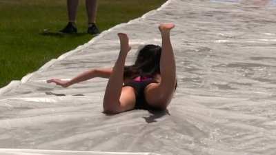 Olivia getting lubed up