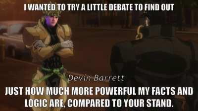 Ben ShaDIO Versus Jotaro Kujo, in a Debate to the Death!