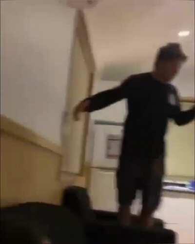 HMB While I hold my chair...