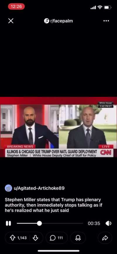 Stephen Miller makes a damning gaffe live on air and then tried to pretends like the feed froze