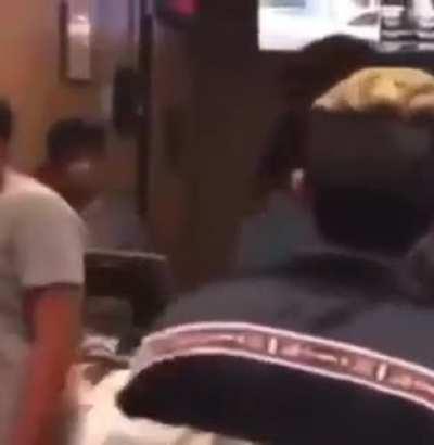 Guy got thrown like a feather