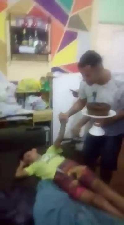 Dying inside when his family decides to surprise his 13th birthday at 00:01, without knocking on the door.