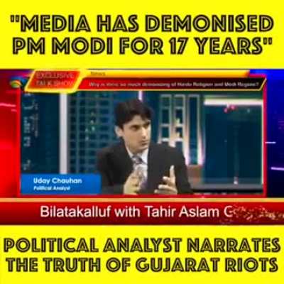 TAG TV Owner Tahir Aslam Gora, who is Pakistani‑Canadian and Political Analyst Uday Chauhan Exposing the Truth of Gujarat Roits