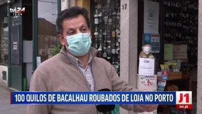 [Insólito] Roubados 100 kg de bacalhau em loja localizada... frente ao quartel da GNR!