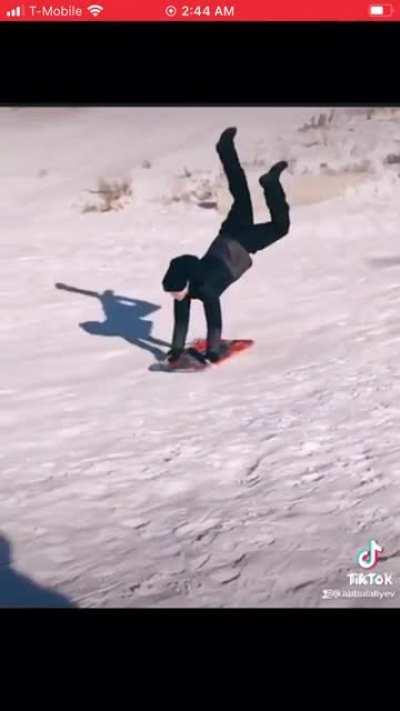 Going down head first. A classic blunder