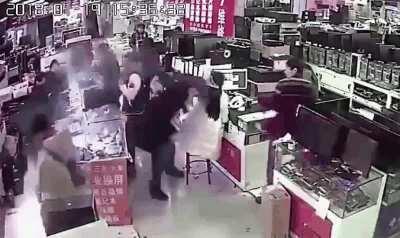 This happens if you bite a battery