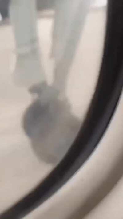 Never have your electronics on before take off!