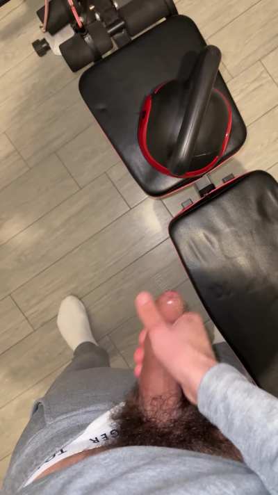 11 cumshots. Almost got caught cumming on gym equipment [30]