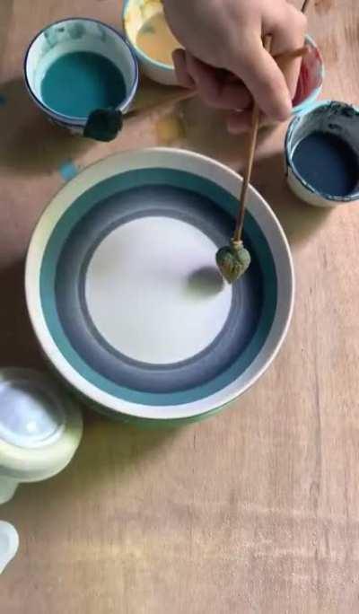 how this pottery is painted