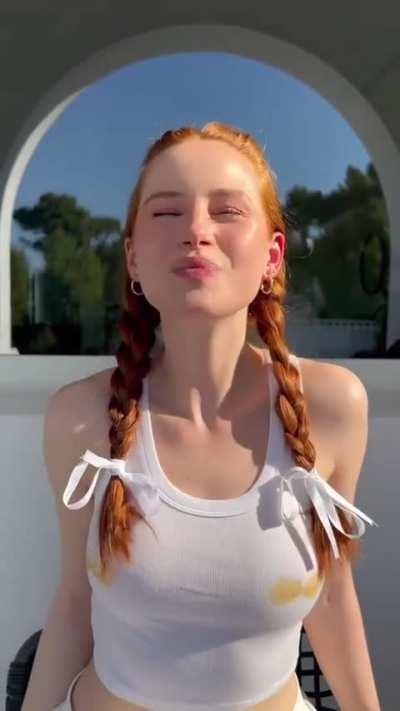 Madelaine Petsch is real a swallower