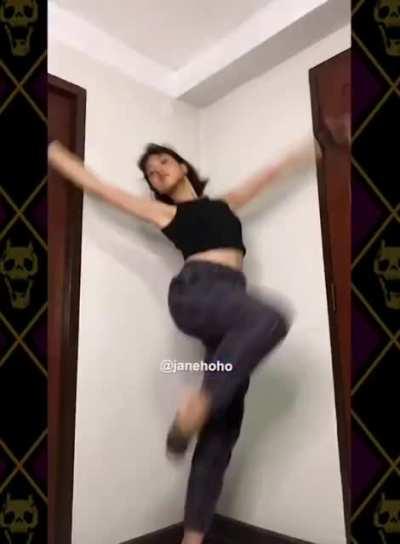 Get a girl than can do jojo pose