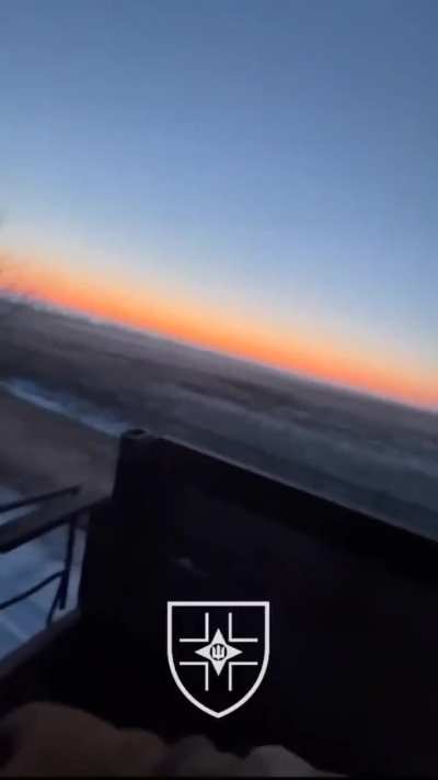 Ukrainian soldiers from the 28th Brigade were heading to the rear in an EW-equipped truck when they spotted a Russian fiber-optic FPV drone. They quickly grabbed shotguns and shot it down, no location given.