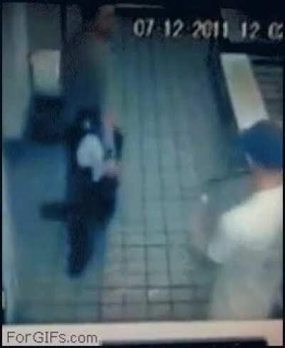 Free surfing lessons if you mess with this guys spinning tray