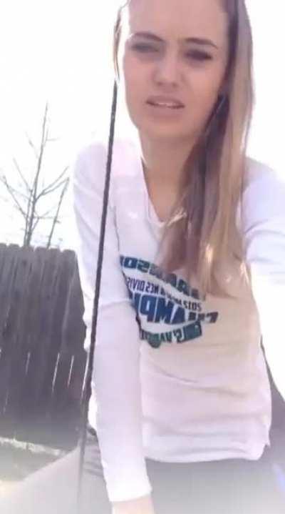 I'm on a swing but its for Tiny children and......