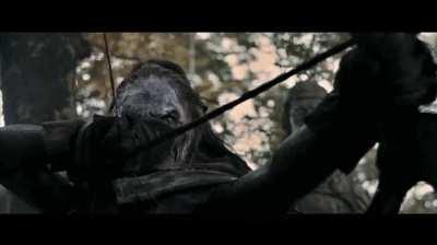 Boromir's death but as a bad '80s movie: