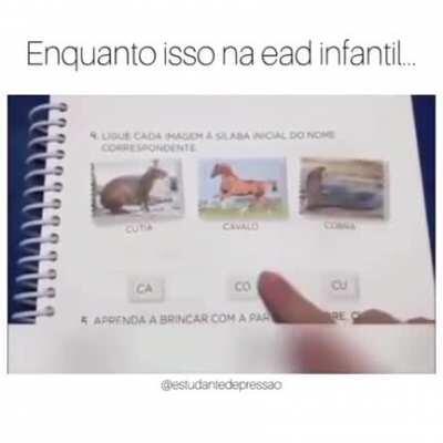 Professora no ead infantil asking the real questions