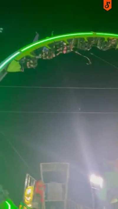 I would give the owner bonus points if he would catch that back to his mouth.