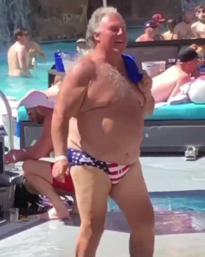 He's been poolside since 1974