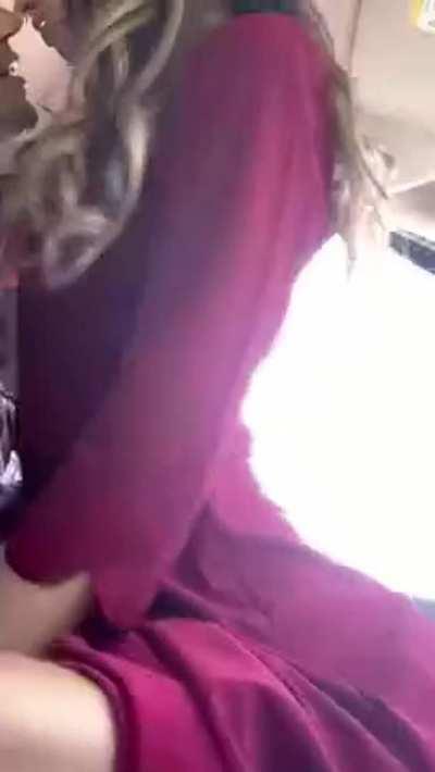 The way her body moves under her bridesmaid dress