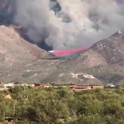 Air Tanker Dropping Within Feet of the Ground.