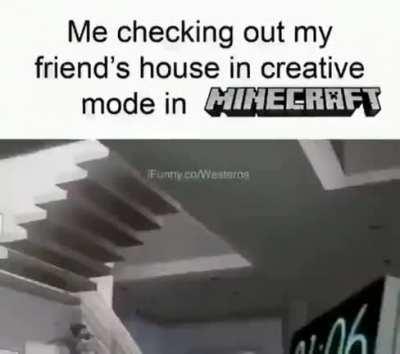 Imagine not flying in house