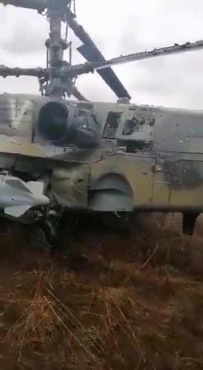 Crash landed KA-52 Hokum B near Kiev