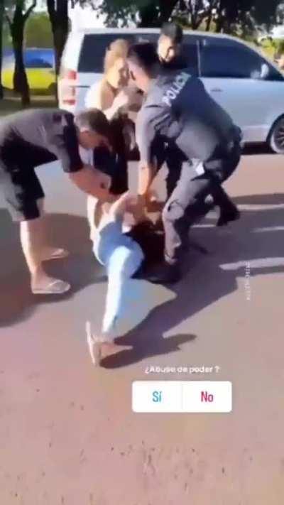 Trying to bully a policeman....