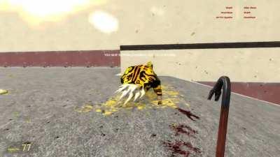 Invincible spinning Bullsquid in GMOD