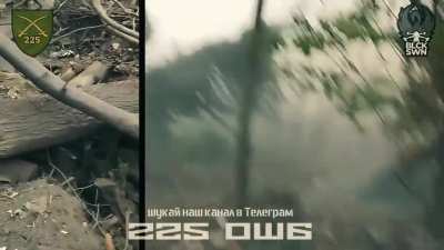 Ukrainian soldiers of the 225th separate assault battalion used SPG fire to target Russian infantry positions in the Kursk region. The strikes were corrected by the Black Swan UAV unit. Late November 2024
