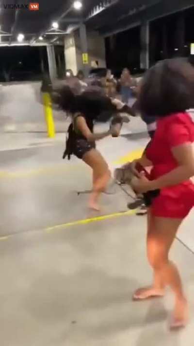 A parking lot brawl