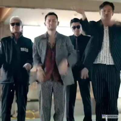 Kuze and his goons after hearing what had happen to Kiryu.