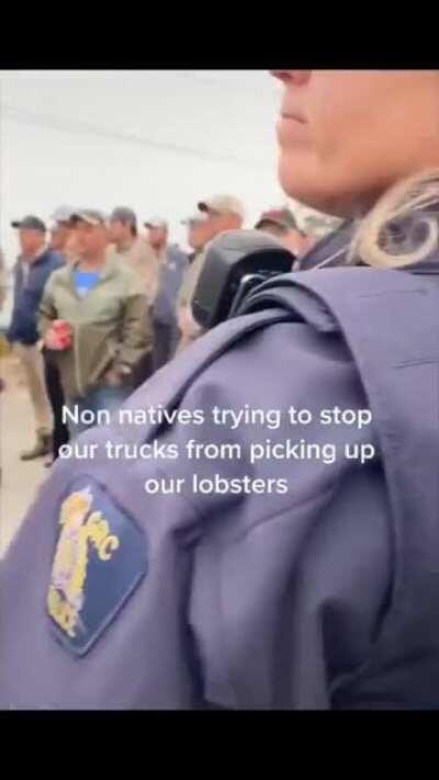 Racists in Nova Scotia blocking First Nations residents from getting lobsters