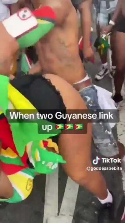 Guyanese link up at NYC Labor Day