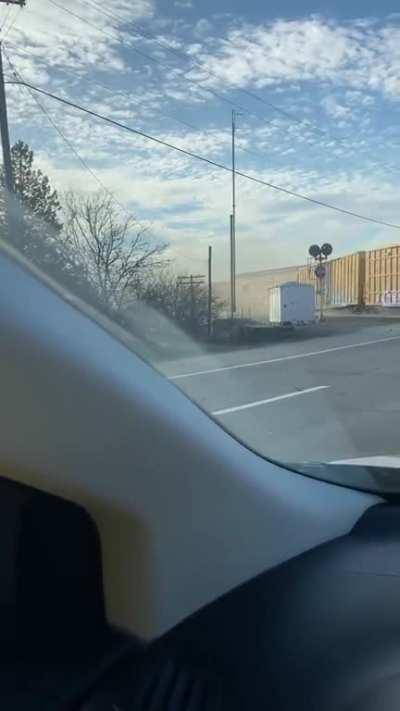 Cargo train derails in Springfield, Ohio today. Residents ordered to shelter in place as hazmat teams respond. Video credit: @CrimeWatchJRZ / Twitter