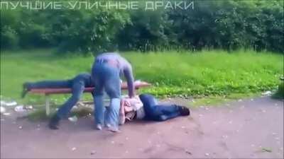 When you press the punch button too fast and suddenly locks into different npc