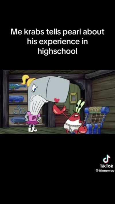 Mr. Krabs has a lot of experience in this