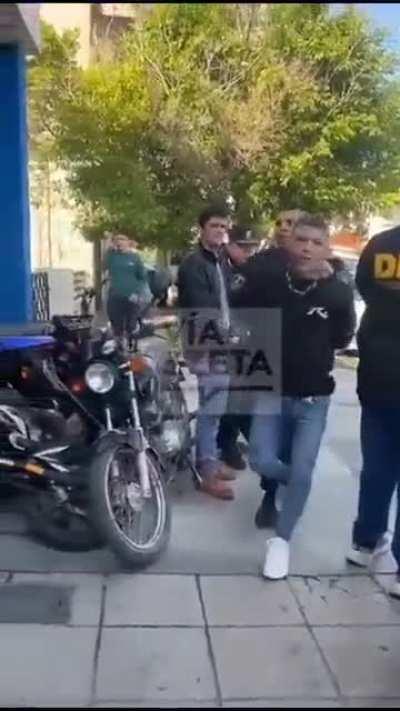 Video de la detencion del primer sospechoso por el homicidio de Morena.