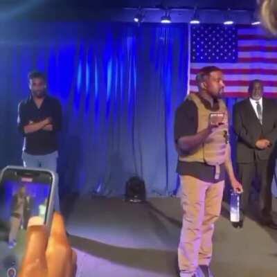 Woman in the audience audibly dies inside after hearing Kanye's views on Harriet Tubman