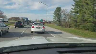 Traffic Dodger Gets Instant Karma