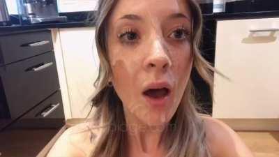 One of my biggest ever facials 💦