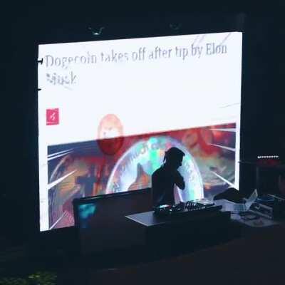 Doing my part as a DJ to help out Dogecoin 😎