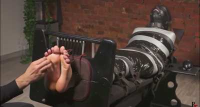 mummified and sensory deprived tickle torture